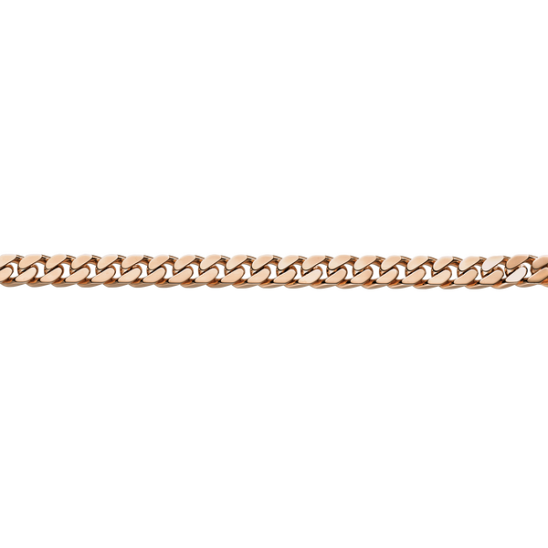 Brogle Selection Essentials curb chain bracelet 4-sided diamond-coated 8mm