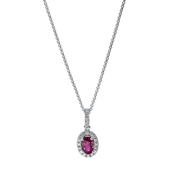 Brogle Classic Kette mit Rubinanhänger