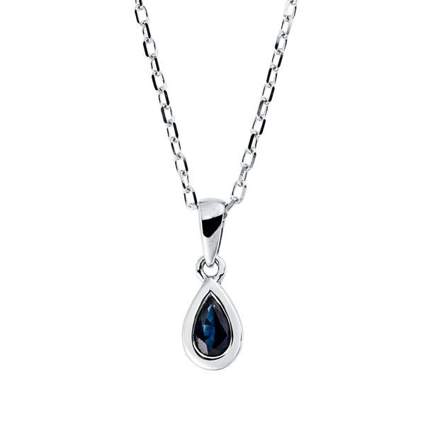 Brogle Classic necklace with sapphire pendant Brogle Classic necklace with sapphire pendant
