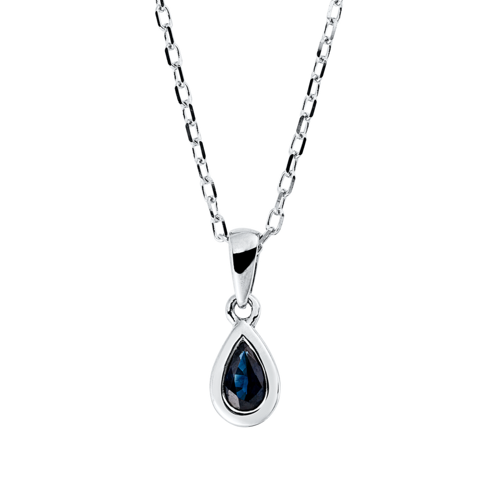 Brogle Classic necklace with sapphire pendant Brogle Classic necklace with sapphire pendant