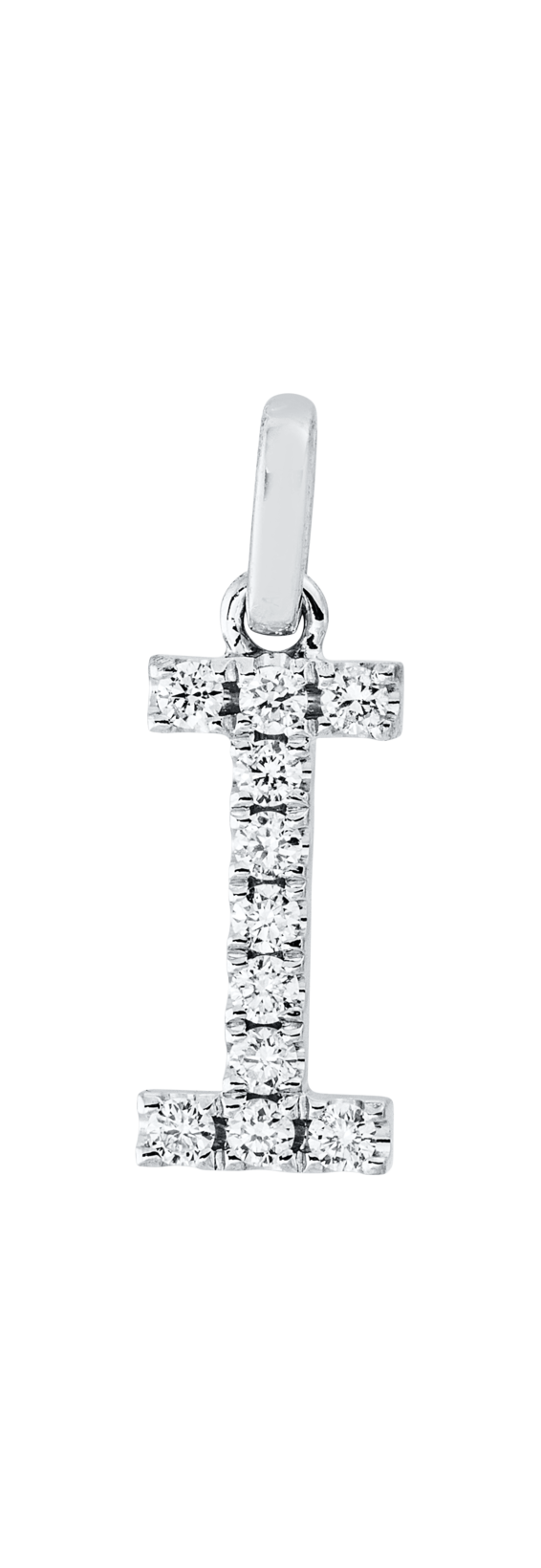 Brogle Classic letter pendant I with diamonds