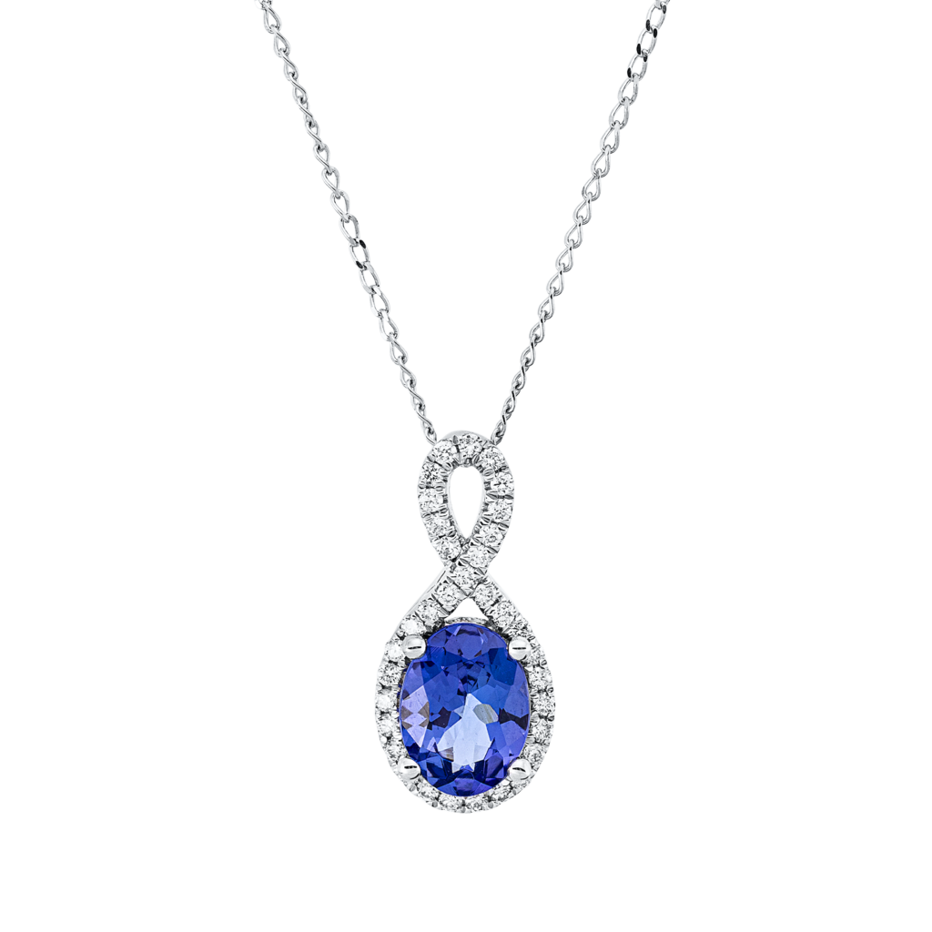 Brogle Classic necklace with tanzanite pendant