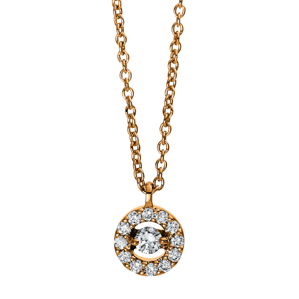 Brogle Classic necklace with diamond pendant Brogle Classic necklace with diamond pendant