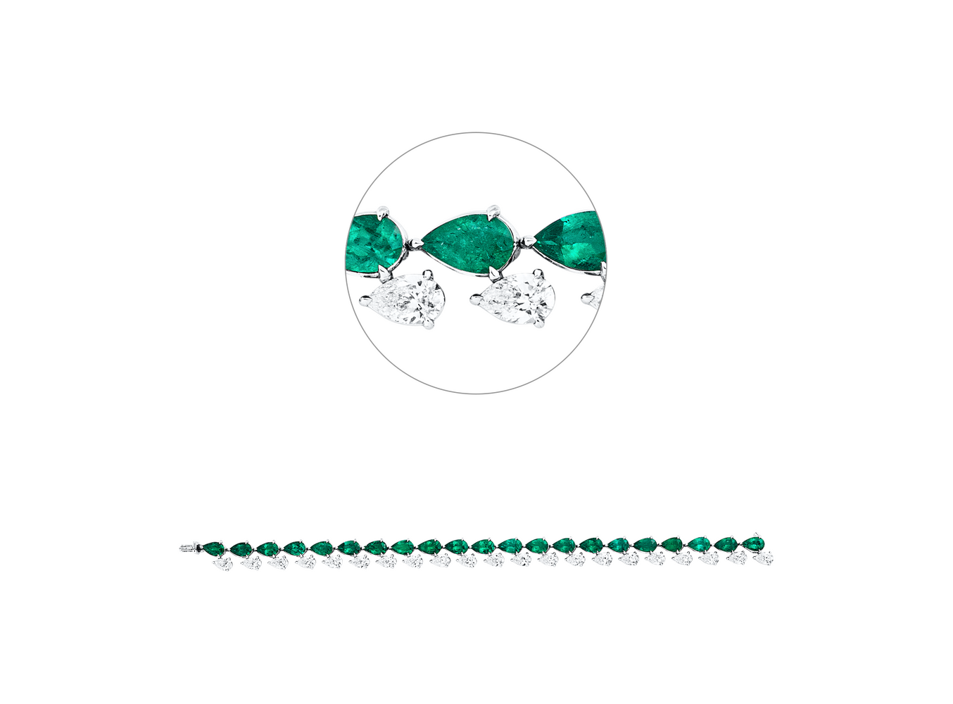 Brogle Selection emerald bracelet Brogle Selection emerald bracelet