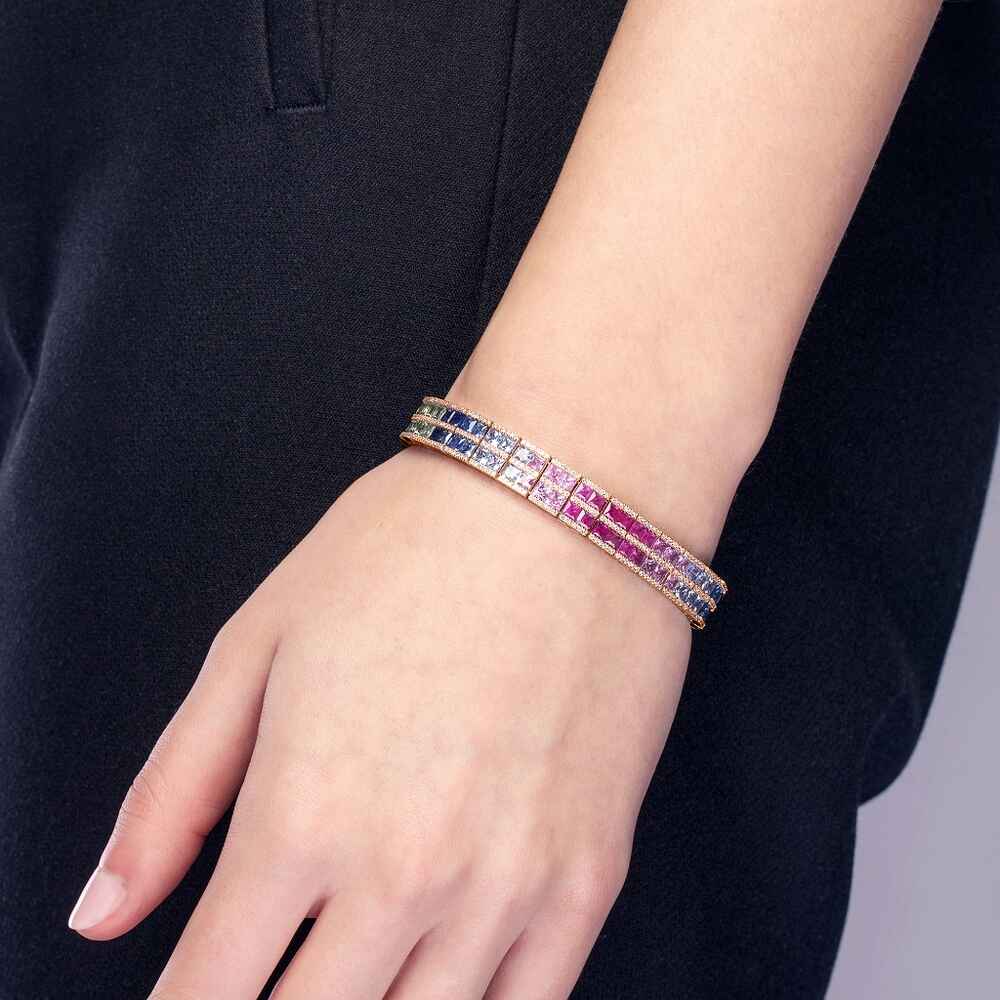 Brogle Selection sapphire bracelet Rainbow