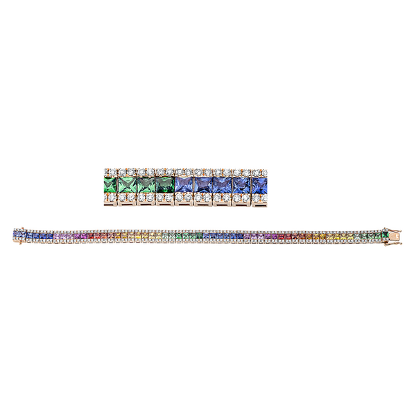 Brogle Selection sapphire bracelet Rainbow