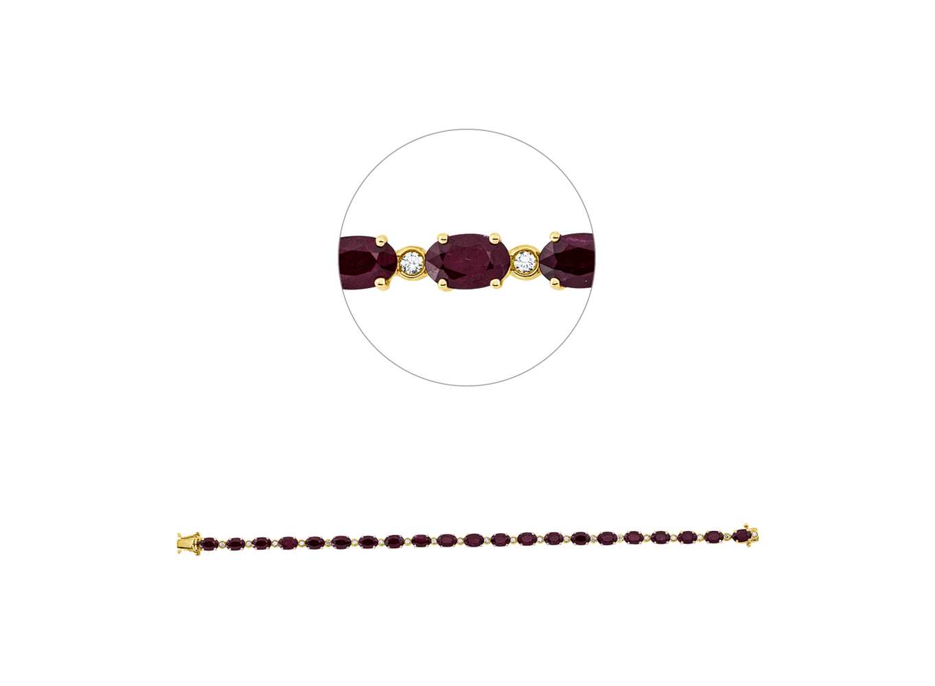Brogle Selection Armband mit Rubinen