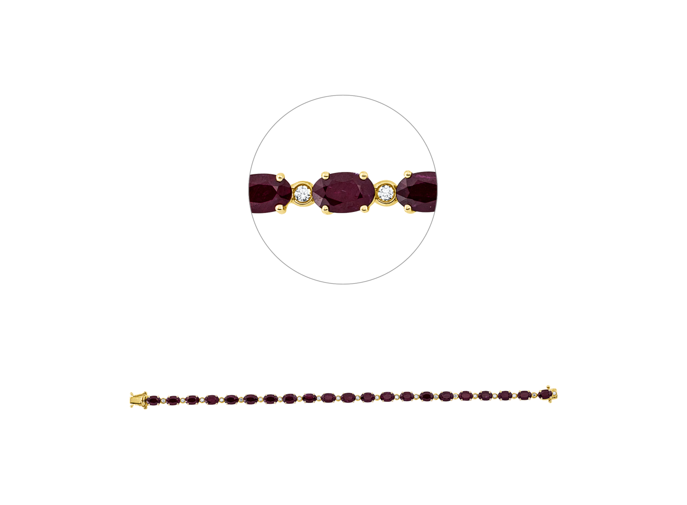 Brogle Selection Armband mit Rubinen Brogle Selection Armband mit Rubinen