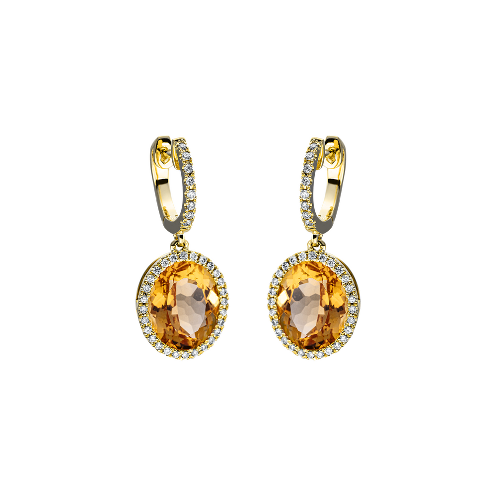 Brogle Classic citrine earrings
