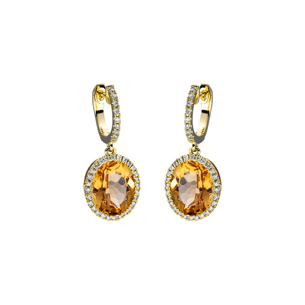 Brogle Classic citrine earrings