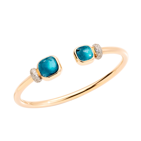 Pomellato Nudo Classic & Petit with London Topaz Bangle Pomellato Nudo Classic & Petit with London Topaz Bangle