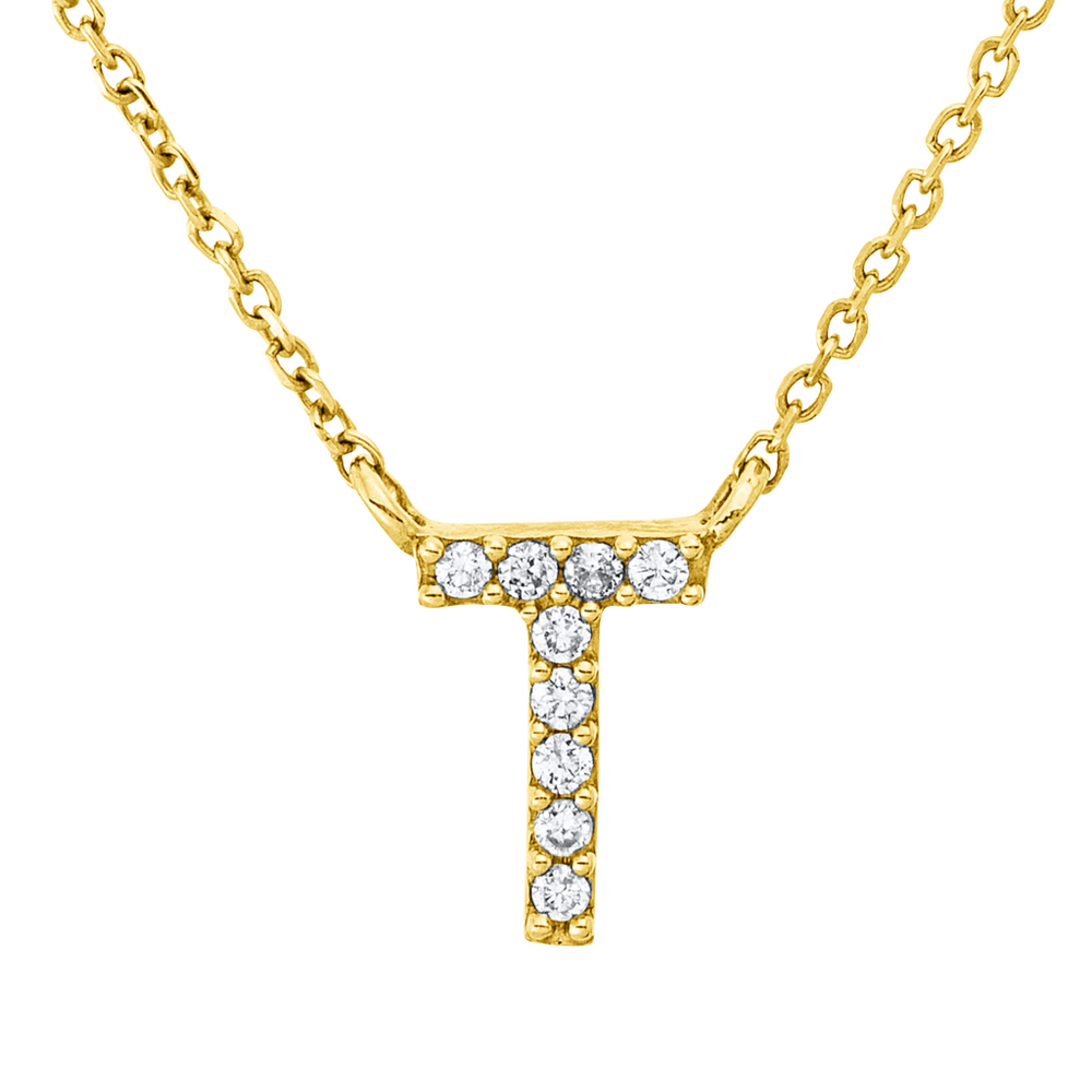 Brogle Classic Kette mit Diamantbuchstaben T