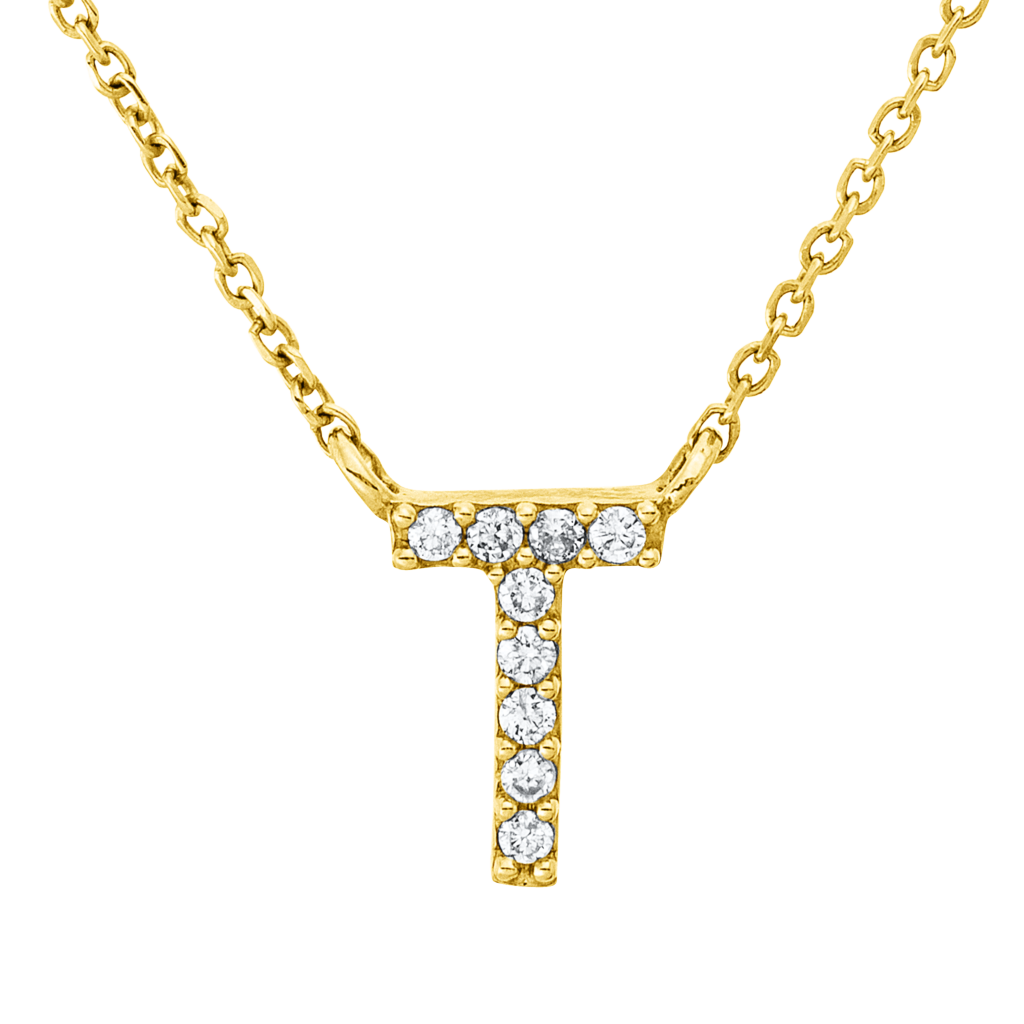 Brogle Classic Kette mit Diamantbuchstaben T Brogle Classic Kette mit Diamantbuchstaben T