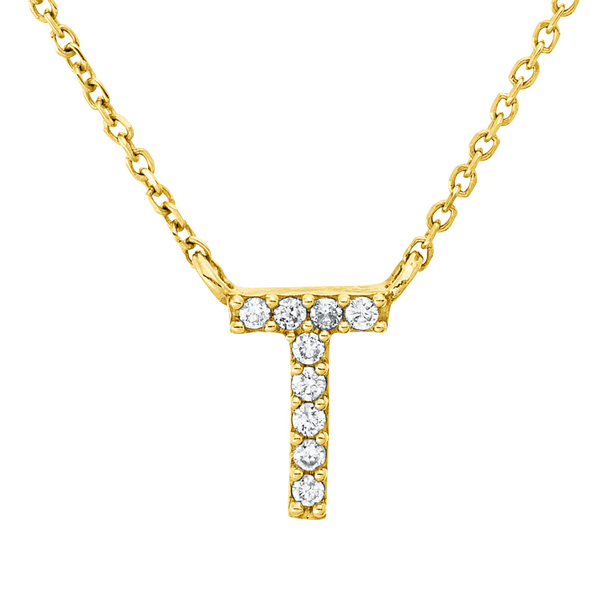 Brogle Classic Kette mit Diamantbuchstaben T Brogle Classic Kette mit Diamantbuchstaben T
