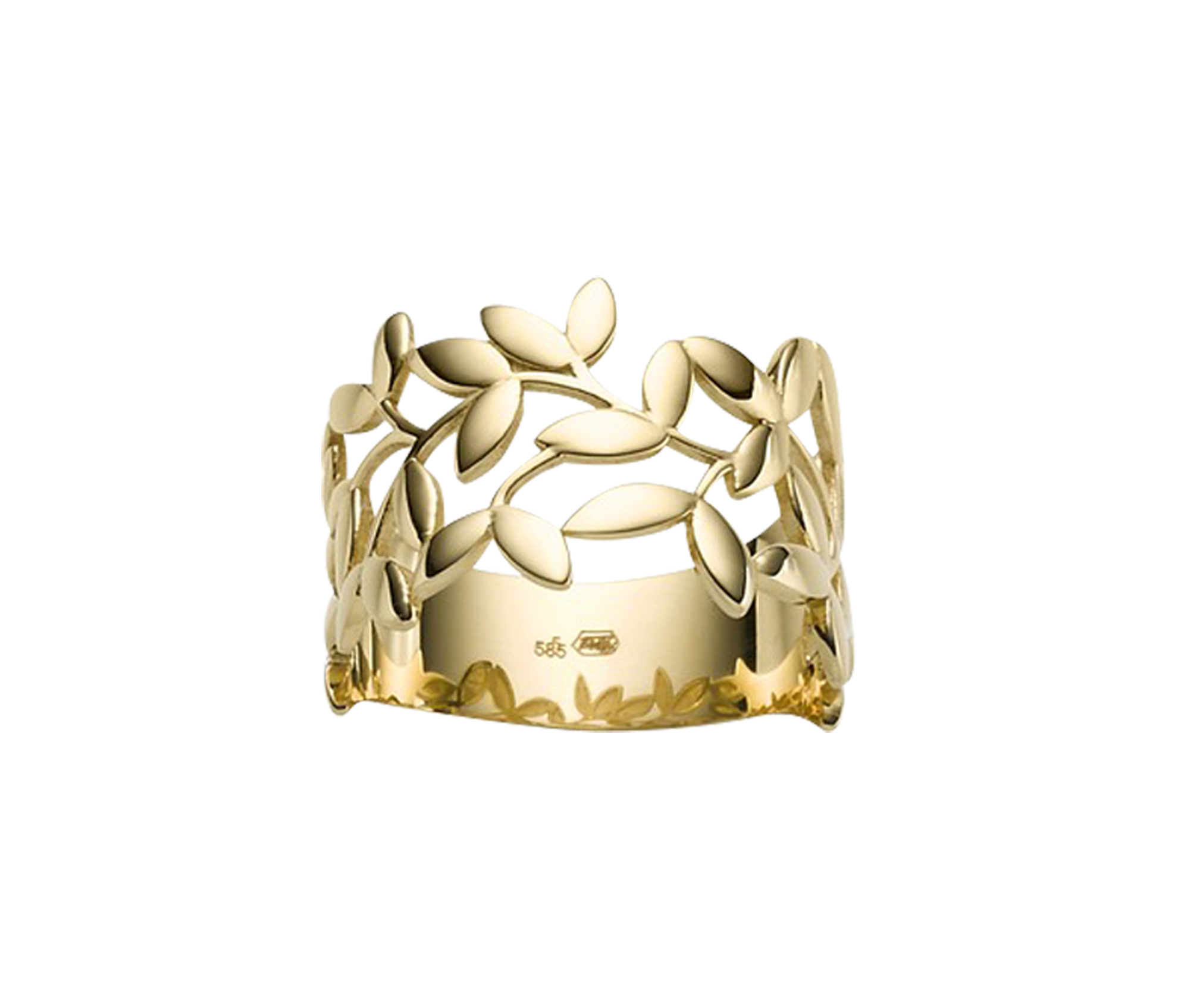 Brogle Classic gold ring olive branch Brogle Classic gold ring olive branch