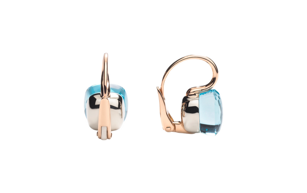 POA1070 O6000 000OY 030 Pomellato earrings nudo classic rose gold 18kt white gold 18kt blue topaz a388030bea143cbd8