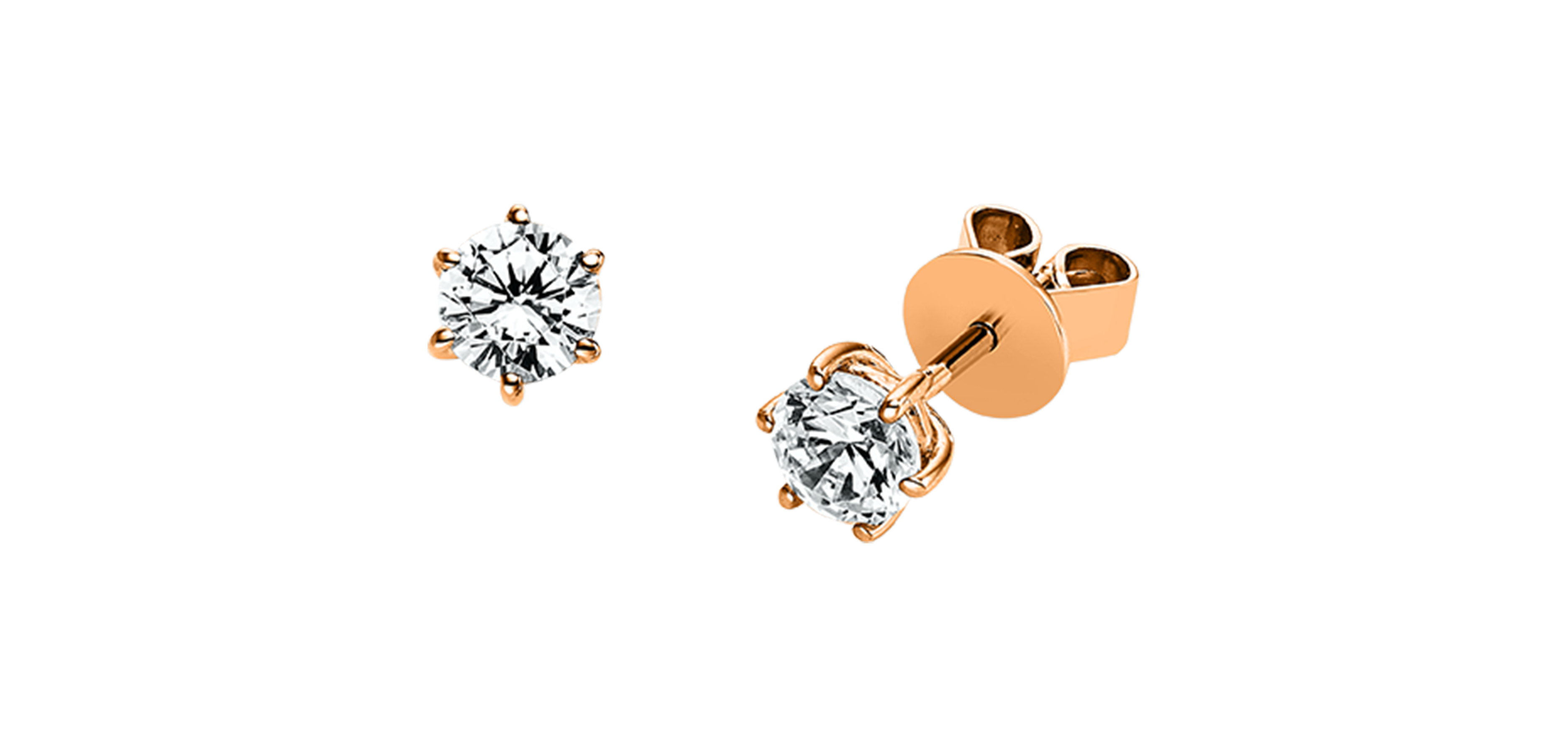 Brogle solitaire ear stud Marie up to 1 carat Brogle solitaire ear stud Marie up to 1 carat