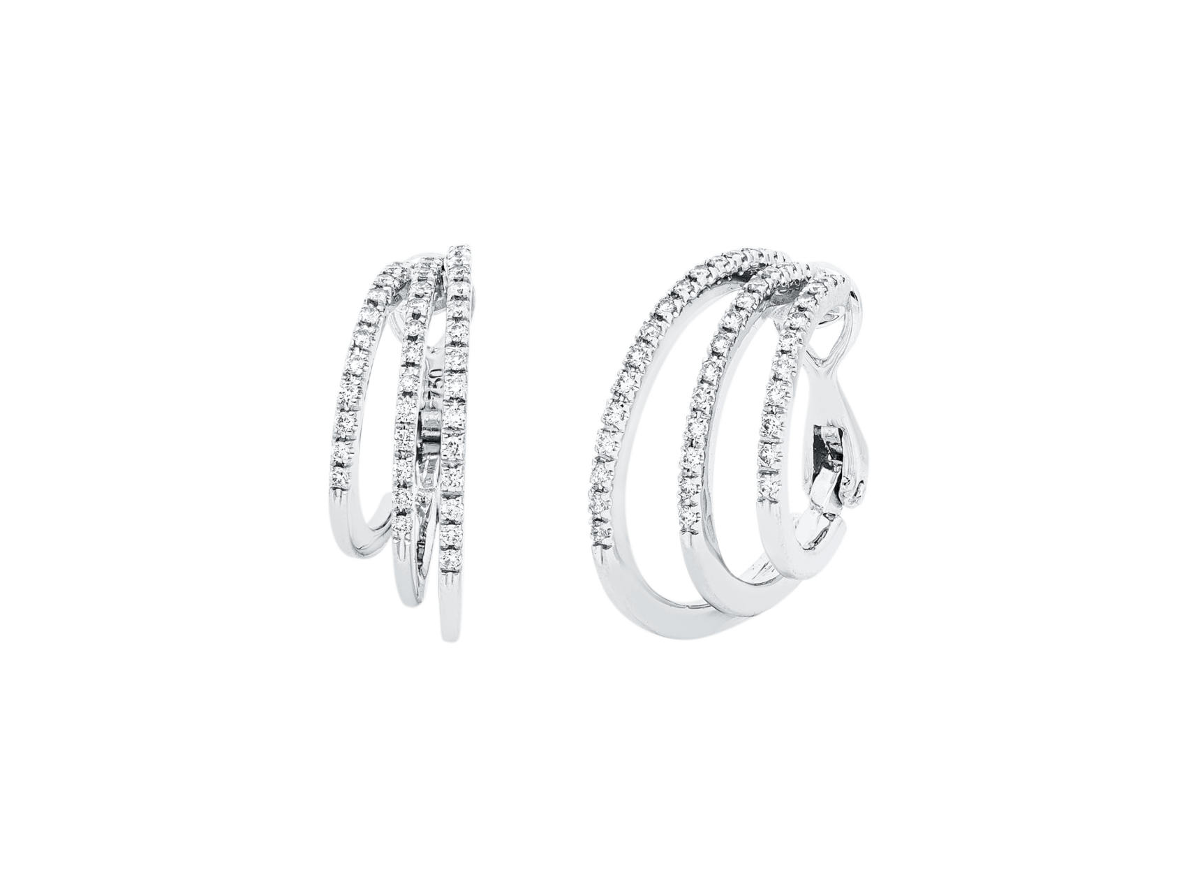 Brogle Selection diamond hoop earrings