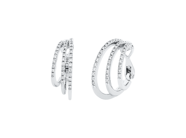 Brogle Selection diamond hoop earrings