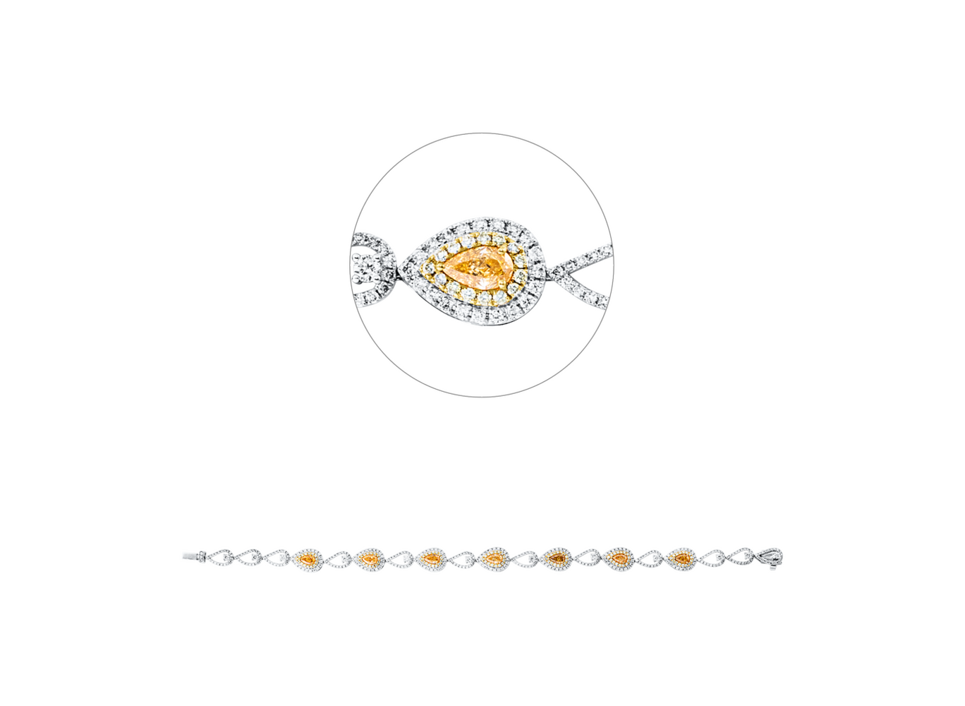 Brogle Selection Bicolor Diamantarmband