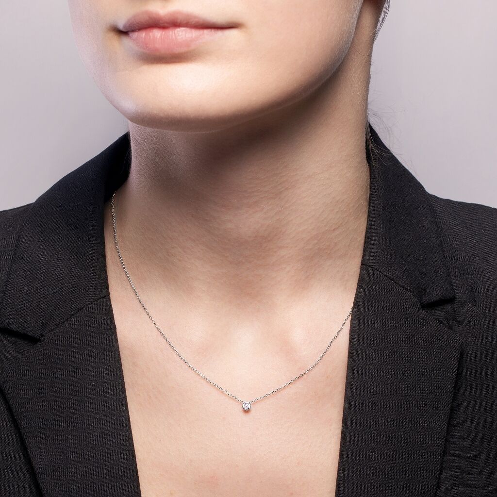 Brogle Selection necklace with pendant Sophie up to 0.25 carat Brogle Selection necklace with pendant Sophie up to 0.25 carat