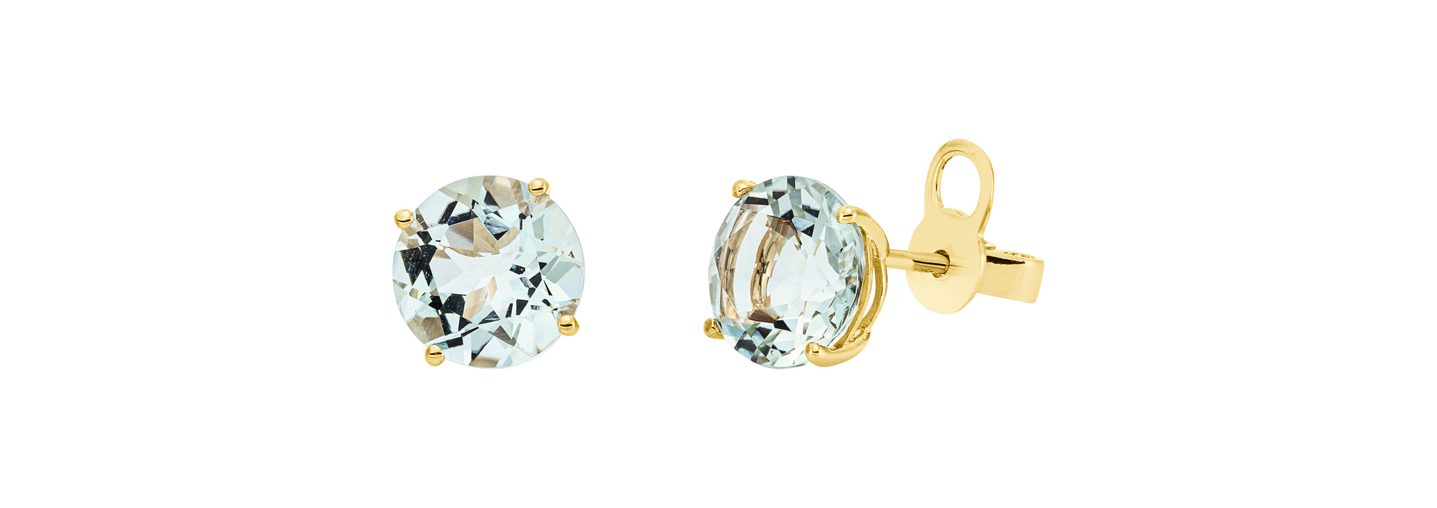 Brogle Classic amethyst stud earrings