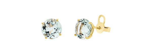 Brogle Classic amethyst stud earrings
