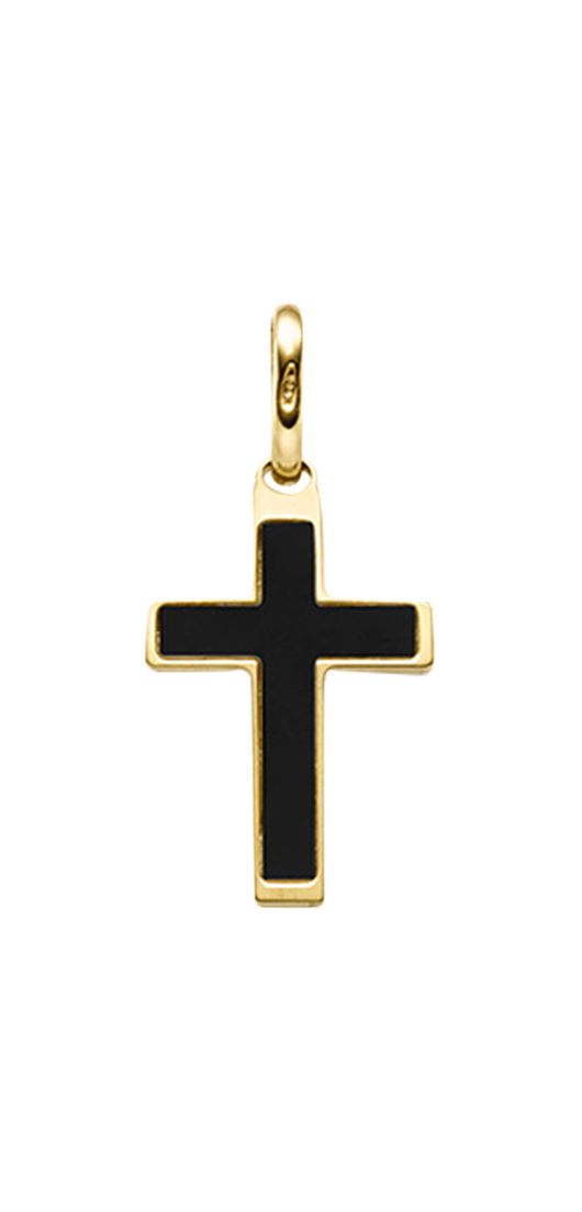 Brogle Classic Kreuzanhänger mit Onyx