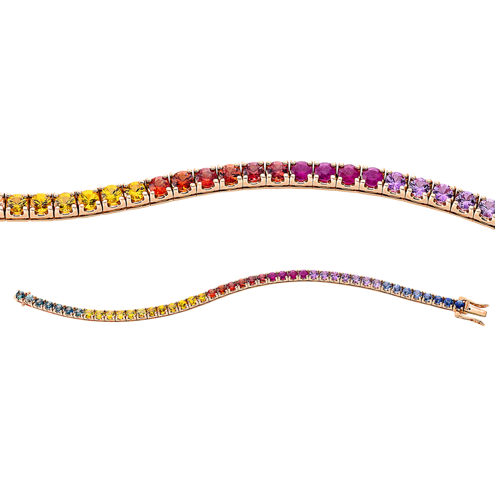 Brogle Selection Rainbow bracelet with sapphires