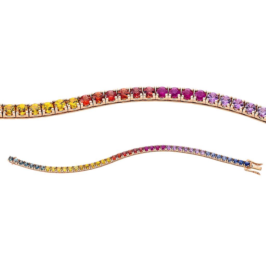 Brogle Selection sapphire bracelet Rainbow Brogle Selection sapphire bracelet Rainbow