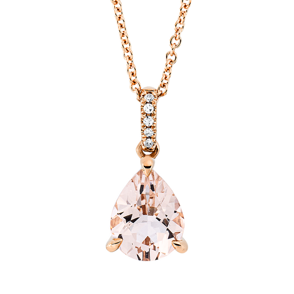 Brogle Classic necklace with morganite pendant