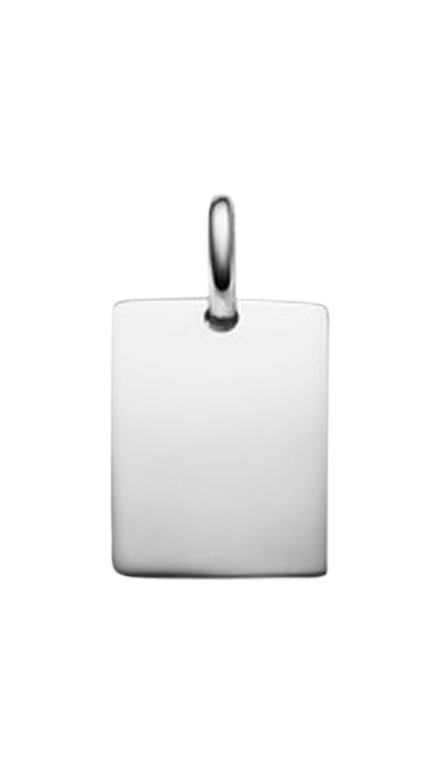 Brogle Classic engraved pendant "Rectangular" in gold Brogle Classic engraved pendant "Rectangular" in gold