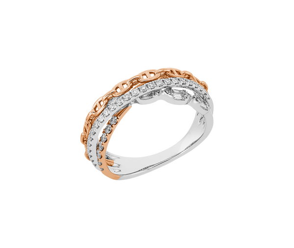 Brogle Classic Bicolor Diamond Ring