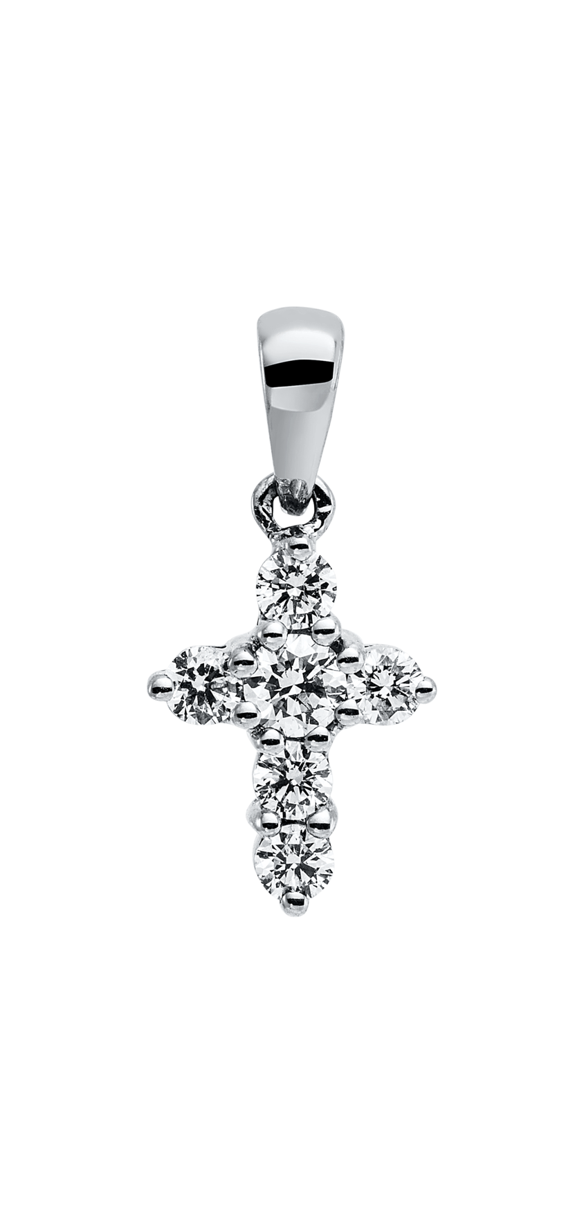 Brogle Classic cross pendant with diamonds