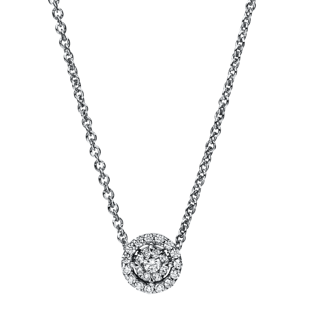 Brogle Classic necklace with diamond pendant Brogle Classic necklace with diamond pendant