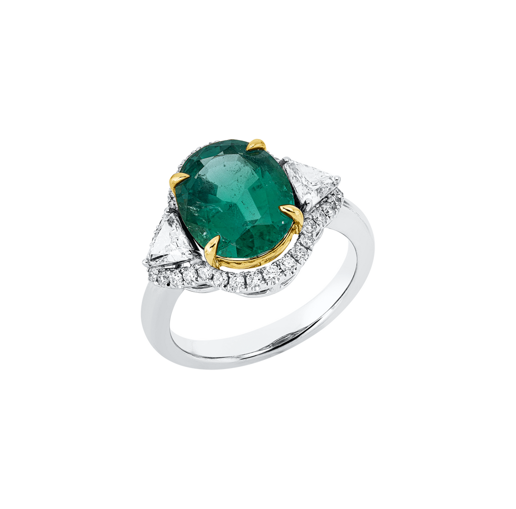 Brogle Selection Bicolor Smaragdring