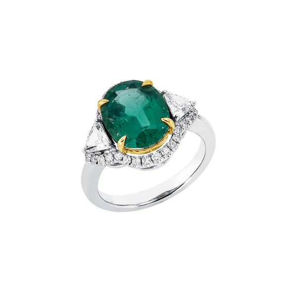 Brogle Selection Bicolor Smaragdring