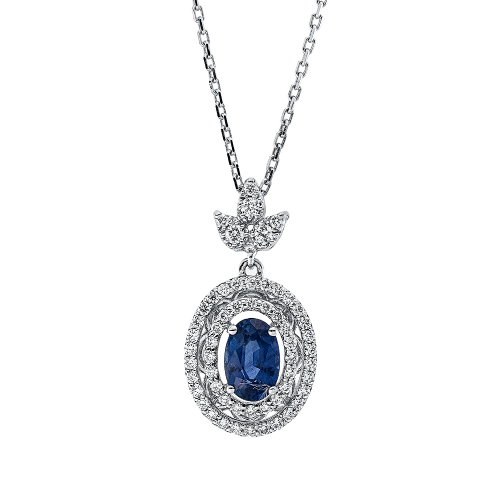 Brogle Classic necklace with sapphire pendant