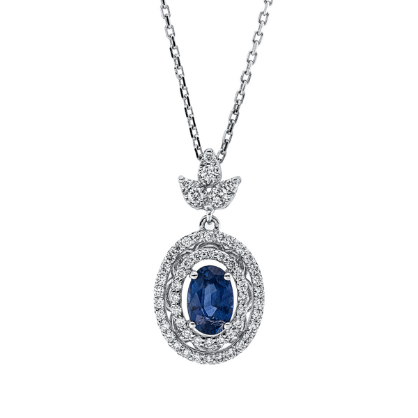 Brogle Classic necklace with sapphire pendant