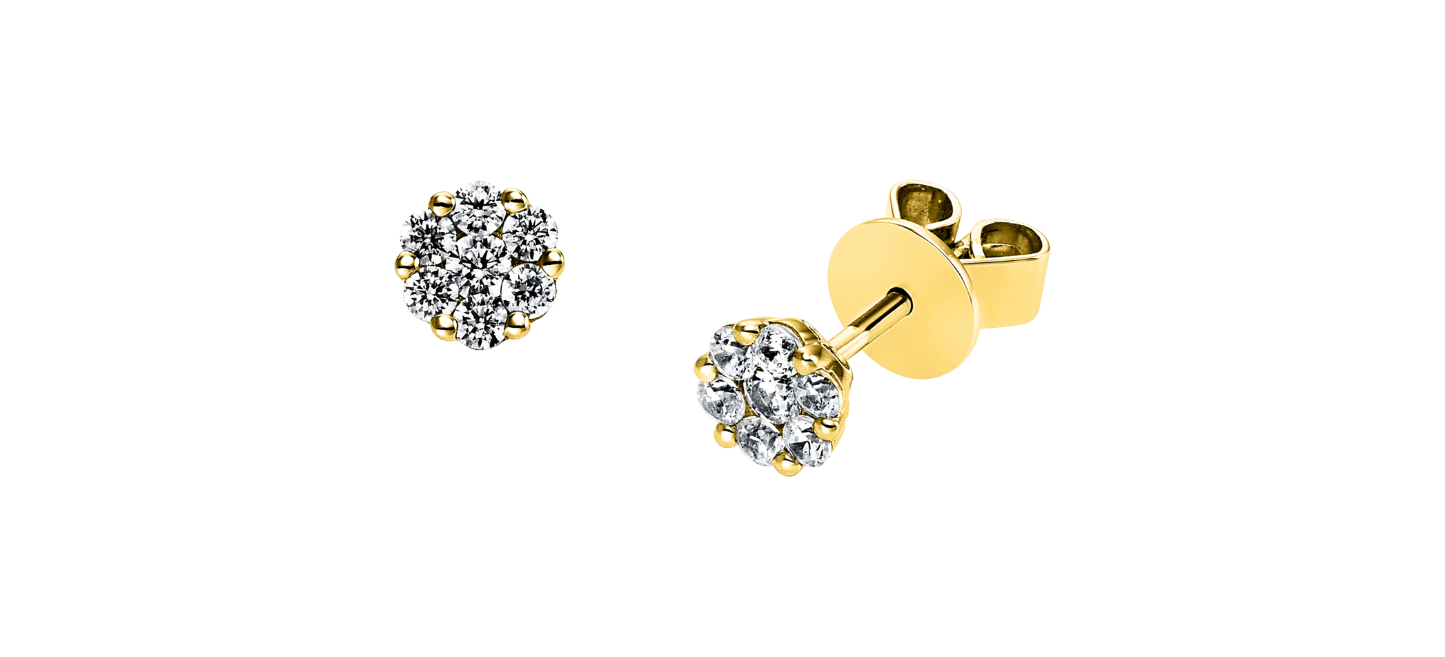 Brogle Selection Illusion Stud Earrings Brogle Selection Illusion Stud Earrings