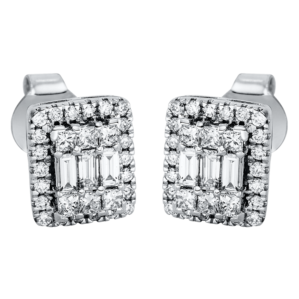 Brogle Selection Illusion diamond stud earrings