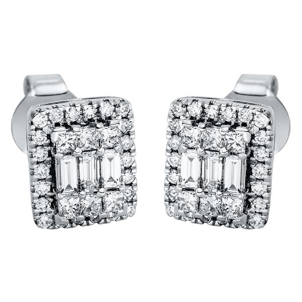 Brogle Selection Illusion diamond stud earrings