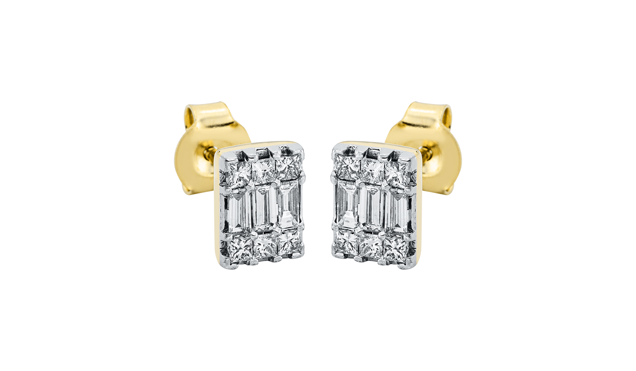 Brogle Classic Bicolor diamond stud earrings Brogle Classic Bicolor diamond stud earrings