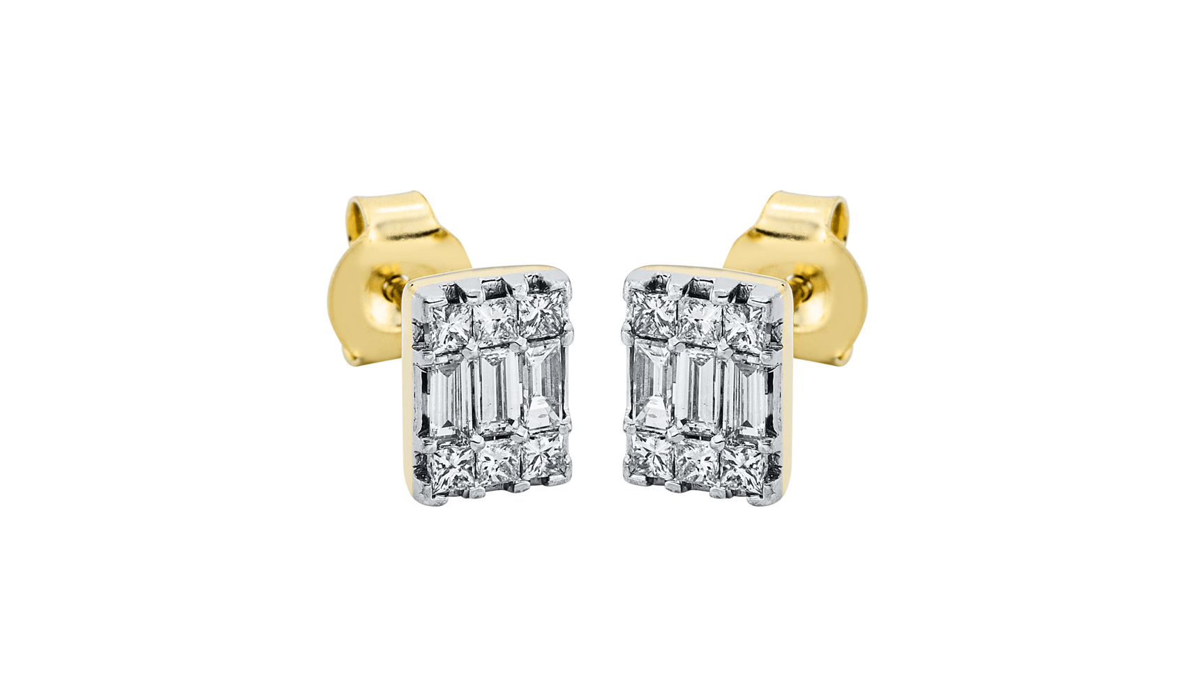 Brogle Classic Bicolor diamond stud earrings Brogle Classic Bicolor diamond stud earrings