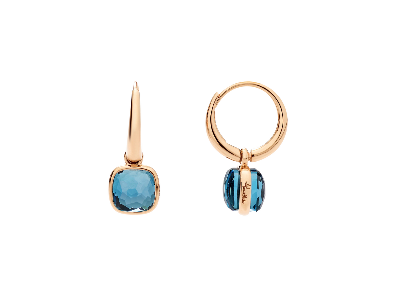 Pomellato Nudo Mini London-Topas Creolen Pomellato Nudo Mini London-Topas Creolen