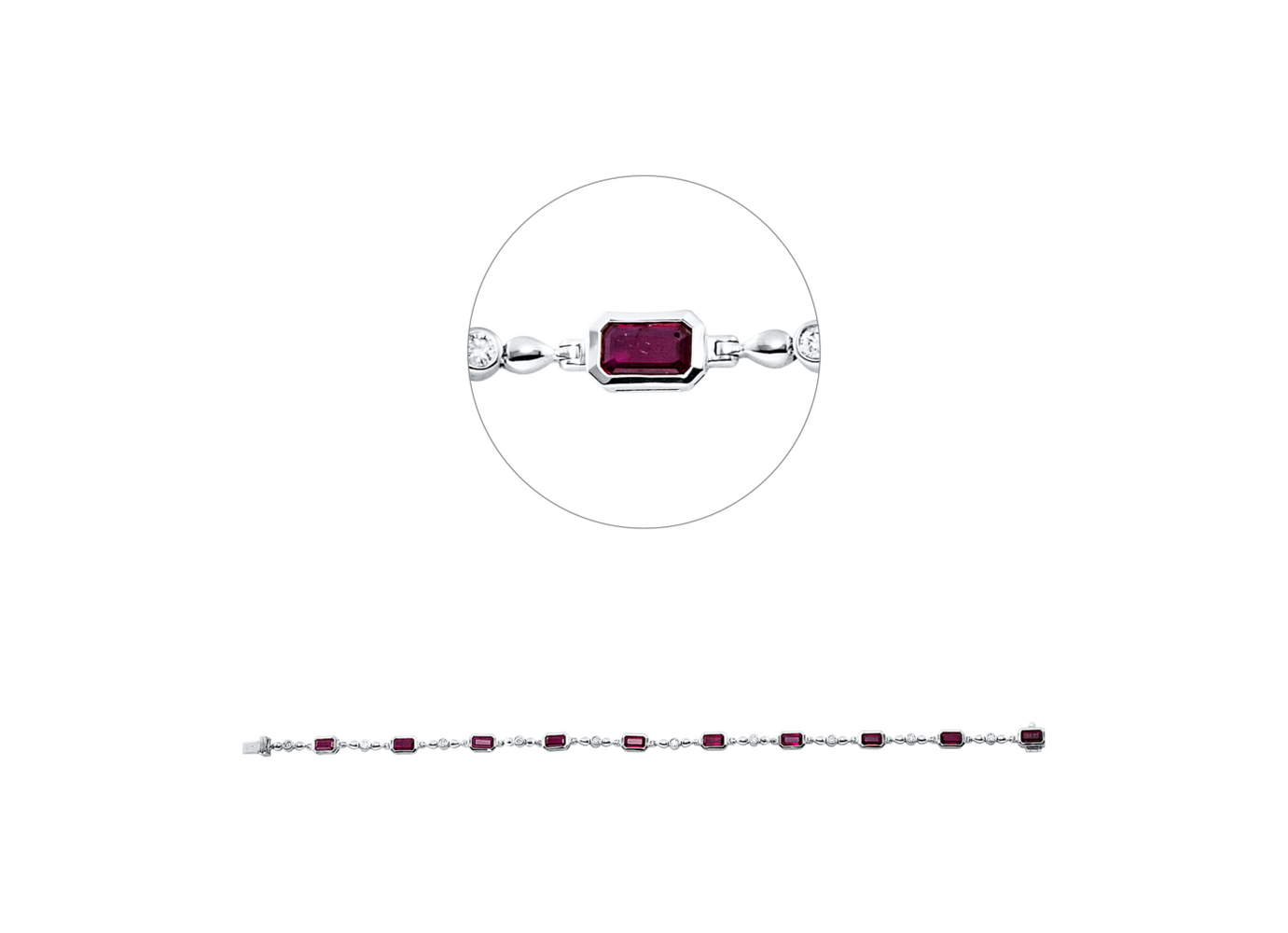 Brogle Classic Rubinarmband