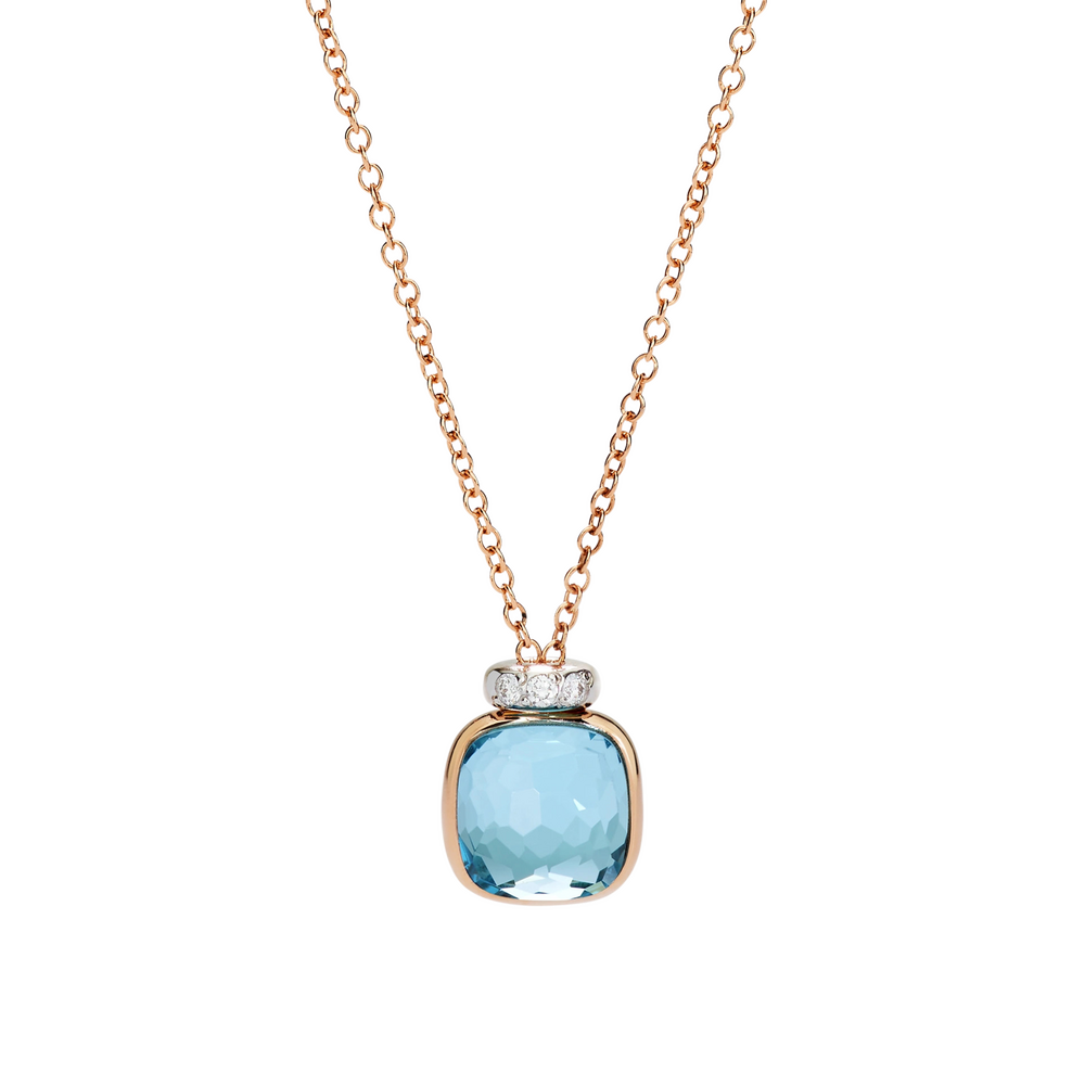 Pomellato Nudo Sky topaz necklace with pendant