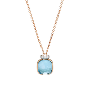 Pomellato Nudo Mini Sky-Topas Halskette mit Anhänger