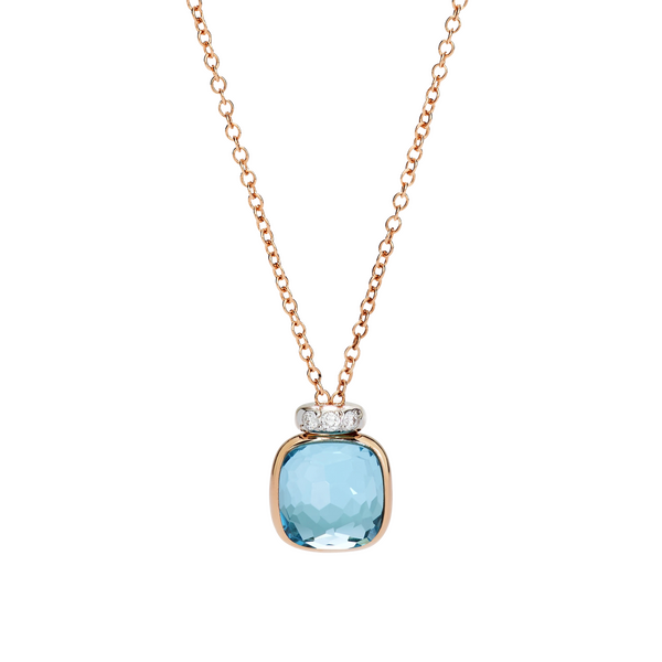 Pomellato Nudo Sky topaz necklace with pendant