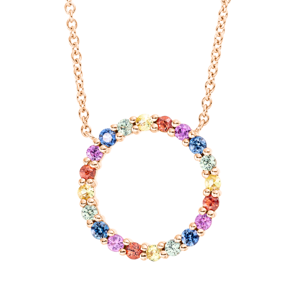Brogle Classic Sapphire Necklace Rainbow Brogle Classic Sapphire Necklace Rainbow